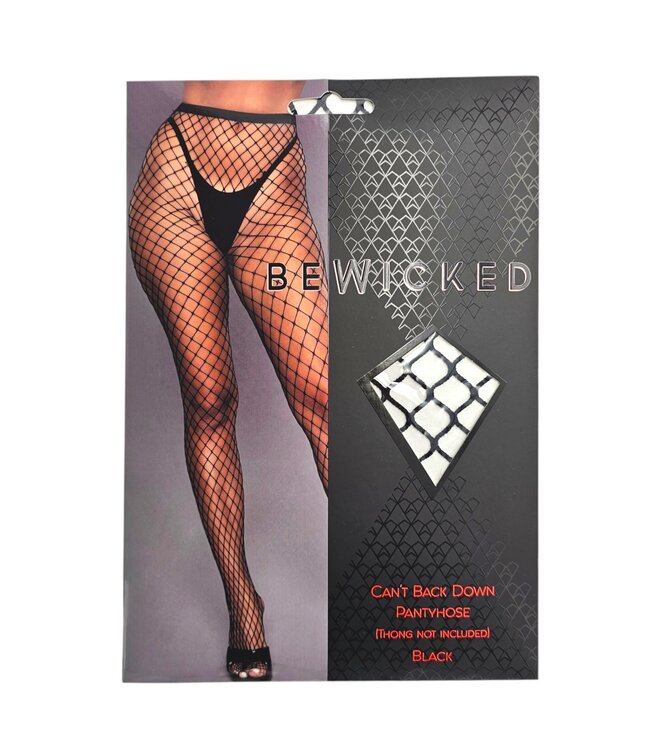 BeWicked Verleidelijke Oversized Netpanty in Zwart | Modieuze Statement Look
