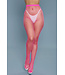 BeWicked Pink Oversized Fishnet Tights - Trendy Style by Bewicked