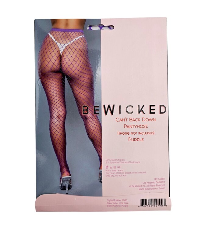 BeWicked Trendy Oversized Netpanty in Paars – Voor een Opvallende Outfit