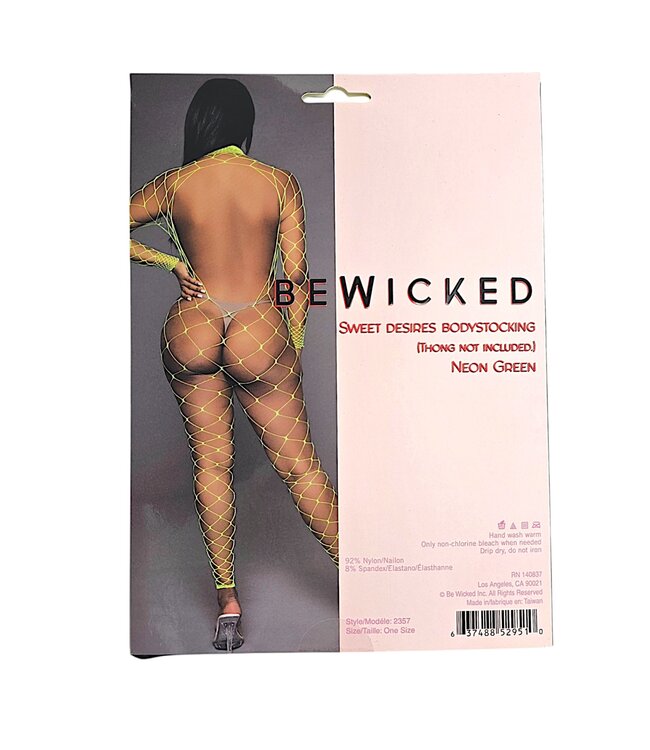 BeWicked Verleidelijke Sweet Desires Bodystocking in Groen | Comfort & Stijl
