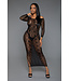 BeWicked Verleidelijke Off-Shoulder Bloemenkant Jurk - Late Last Night collectie