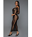 BeWicked Seductive Black Off-Shoulder Dress with Lace & Cut-Outs