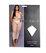 BeWicked Verleidelijke Fishnet Unleash Me Maxi Bodycon Jurk - Wit met U-hals