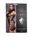 BeWicked Verleidelijke Zwarte Come Over Here Mini Dress met Open Gebreid Lijfje