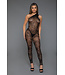 BeWicked Unieke Asymmetrische Bodystocking met Abstract Patroon | One Size