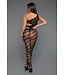 BeWicked Verführerischer Bodystocking Schwarz – Mutige Eleganz im Streifenlook