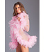 BeWicked Elegante Roze Chiffon Kimono met Speelse Veren - Bewicked Loungewear