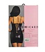 BeWicked Elisa Black Bodycon Dress with V-Neck and Cross Details, M
