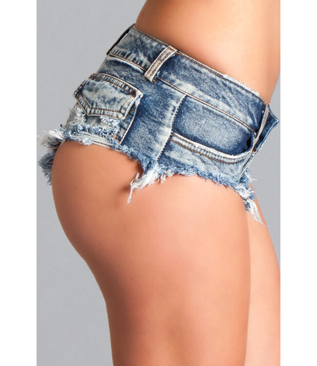 BeWicked Trendy Low-Waisted Distressed Booty Shorts for Summer Fun