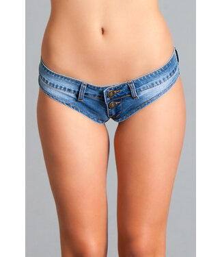 BeWicked Zomer Chic: Cheeky Shorts met Lage Taille in Blauw – Comfort & Durf
