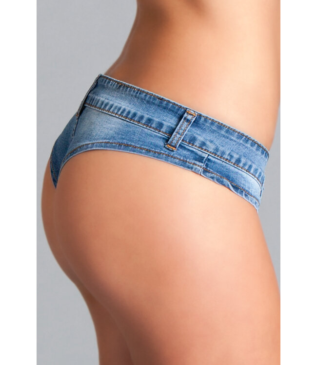 BeWicked Zomer Chic: Cheeky Shorts met Lage Taille in Blauw – Comfort & Durf