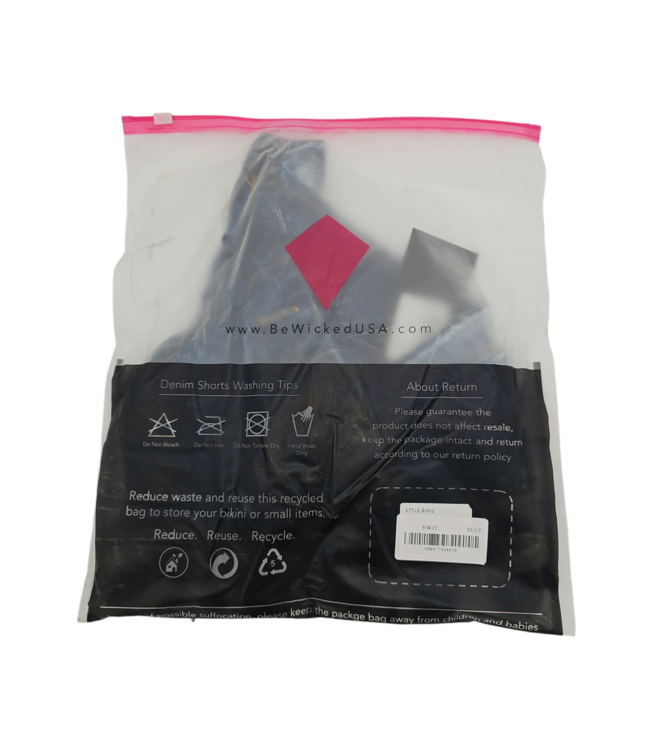 BeWicked Zomer Chic: Cheeky Shorts met Lage Taille in Blauw – Comfort & Durf
