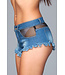 BeWicked Coole Denim-Shorts mit Mesh-Taschen – Stilvolles Statement für Fashionistas