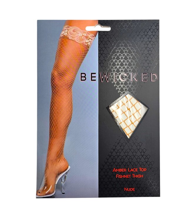 BeWicked Blumen-Spitzen Netzstrümpfe – Stilvoll & Sexy in Be Wicked-Box