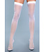 BeWicked Elegant Sheer Thigh High White Stockings with Garter Band by Bewicked