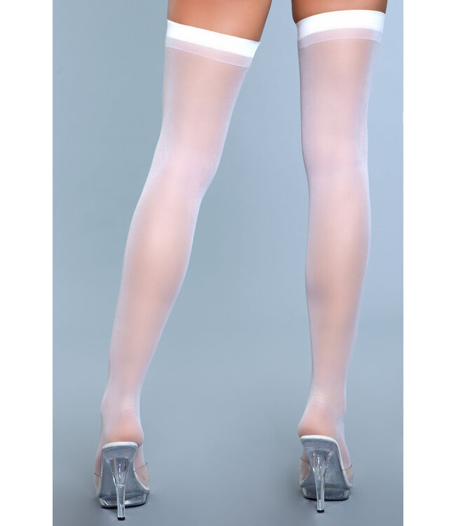 BeWicked Elegante Transparante Dijhoge Kousen - Stijlvol Nylon van Be Wicked