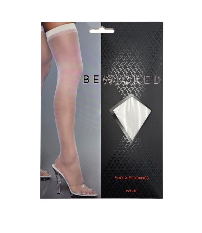 BeWicked Elegante Transparente Overknee-Strümpfe aus Nylon | Be Wicked