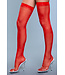 BeWicked Transparente Overknee-Strümpfe Rot | Eleganz & Komfort von Be Wicked