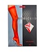 BeWicked Elegante Transparante Dijhoge Kousen in Rood voor een Gracieuze Look