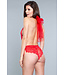 BeWicked Alessandra Teddy Red | Flirty Lace & Mesh Lingerie Top