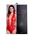 BeWicked Verleidelijke Alessandra Teddy Rood | Kant Body met Open Rug en V-Hals