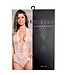 BeWicked Flirty Alessandra White Teddy - Lace & Mesh Lingerie with Bow