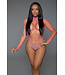 BeWicked Dancing All Night Pink Bodystocking - Elegant Fishnet & Seductive Style