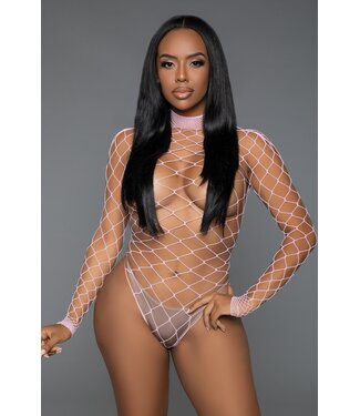 BeWicked Verfijnde Dancing All Night Bodystocking in Roze | Onweerstaanbare Elegantie