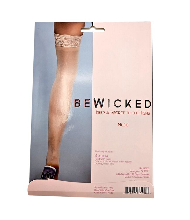 BeWicked Elegante Overknee-Strümpfe mit Spitze und Naht – Vintage Charme