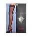 BeWicked Kiss Goodnight Elegante Dijhoge Kousen met Bloemenkant - Luxe Nylon Zwart