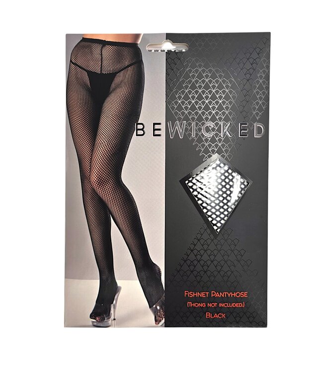 BeWicked Gefangene im Netz: Stylische schwarze Netzstrumpfhose mit Komfort