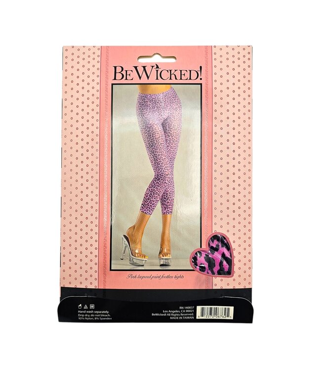 BeWicked Bold Pink Leopard Print Leggings for Trendy Women’s Fashion