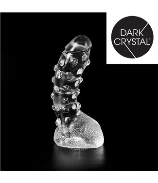 Dark Crystal Dark Crystal 22 cm Smooth Dildo with Scrotum - Safe & Easy to Clean