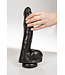 Dark Crystal Dark Crystal Dildo 27,5 cm - Realistisch, schwarz, mit Schutzcover