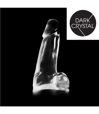Dark Crystal Dark Crystal Clear 26cm Black Textured Dildo with Realistic Glans