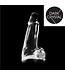 Dark Crystal Dark Crystal Clear 26 cm – Schwarzer, strukturierten Dildo mit Eichel