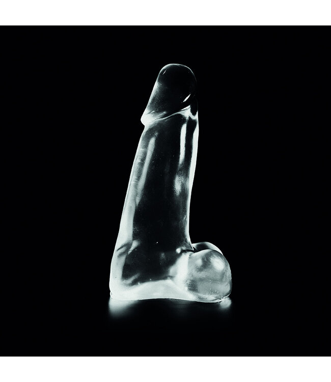 Dark Crystal Dark Crystal Clear 26cm Black Textured Dildo with Realistic Glans