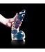 Dark Crystal Verleidelijke Dark Crystal Dildo 28 cm - Zwart met Stimulatie Plooien