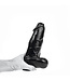 Domestic Partner Panzer 25 cm Black PVC Dildo with Removable Suction Cup - Safe & Durable