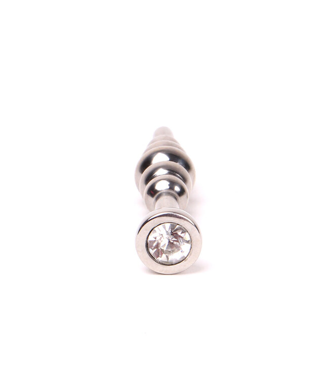 Eros Elegante Metalen Penisplug met 5 Balletjes en Luxe Juweel voor Stimulatie
