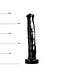 HUNG System Elegante Donkey Dildo 25,5 cm | Slank, Veilig en Handgemaakt Genot
