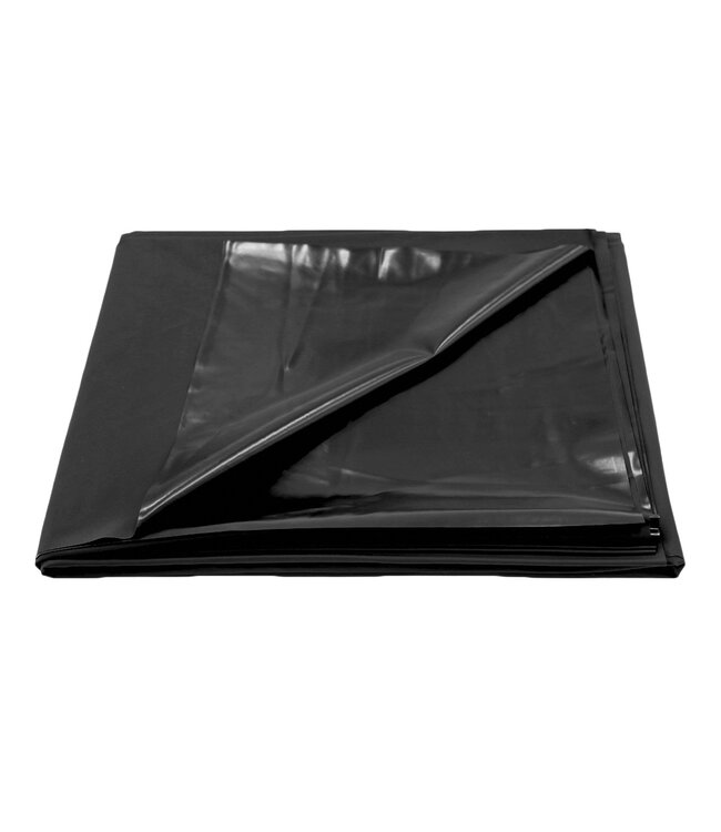 Kiotos BDSM Ultradunne Zwarte PVC Bedhoes 220x130 cm | Perfecte Vocht- en Vlekkenshield
