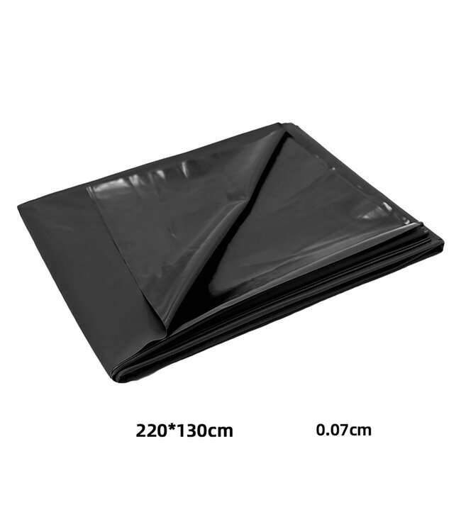Kiotos BDSM Thin Black PVC Bed Cover 220x130 cm | Water-Repellent & Durable