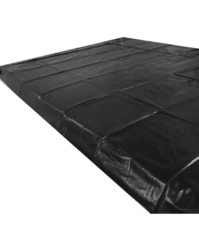 Kiotos BDSM Ultradunne Zwarte PVC Bedhoes 220x130 cm | Perfecte Vocht- en Vlekkenshield
