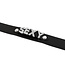 Kiotos BDSM Verleidelijke PVC Halsband met Zilveren Accenten en Edelstenen - 35-44Cm