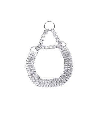 Kiotos BDSM Elegantes 3-reihiges Edelstahl-Kettenhalsband im BDSM-Stil