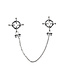 Kiotos BDSM Hexagonal Adjustable Nipple Clamps with Bells for Sensory Play