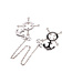 Kiotos BDSM Stylish Adjustable Stainless Steel Anchor Nipple Clamps for All Levels