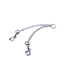 Kiotos BDSM Durable 53 cm Stainless Steel Coupling Chain with Strong Connectors