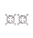 Kiotos BDSM Hexagon Nipple Clamps & PU Harness for Playful Sensations